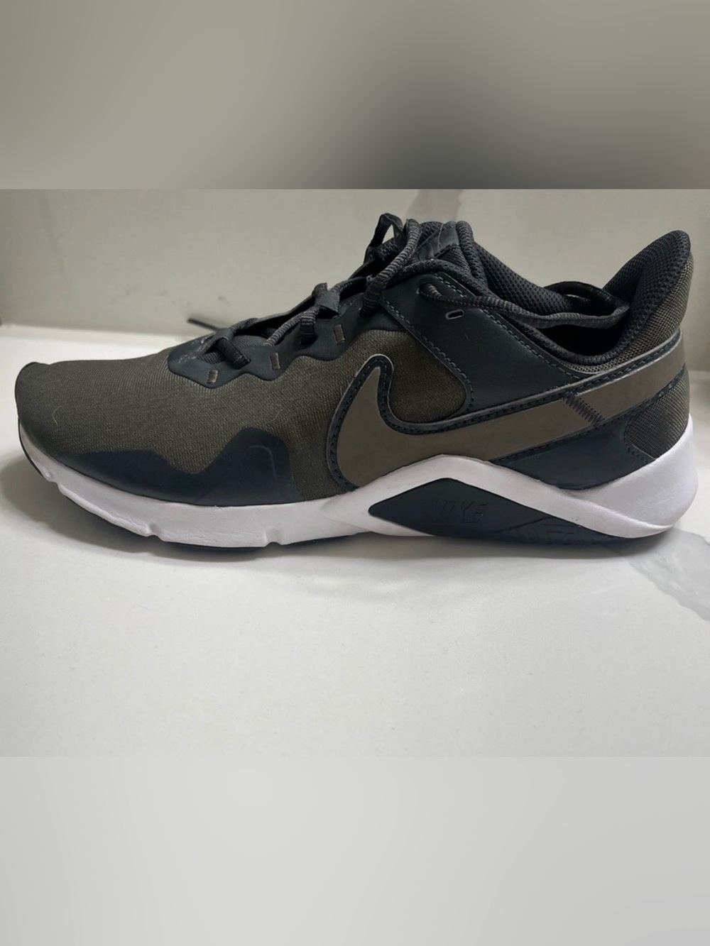 Nike Men’s Olive and Black Low-Top Sneakers